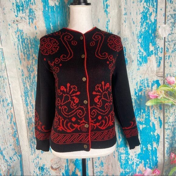 Pendleton embroidered button down sweater - Picture 4 of 6